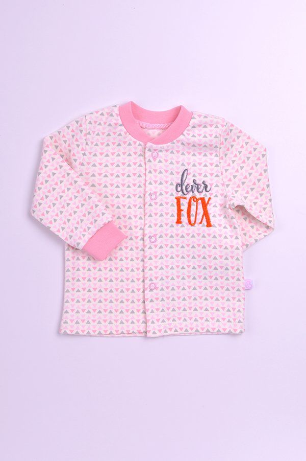 Фото Комплект на выписку для новорожденного Лисенок 5 предметов розовый, купить по лучшей цене 487 грн