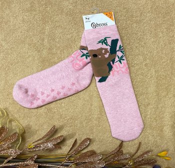 Дитячі махрові шкарпетки Рожеві Лапки