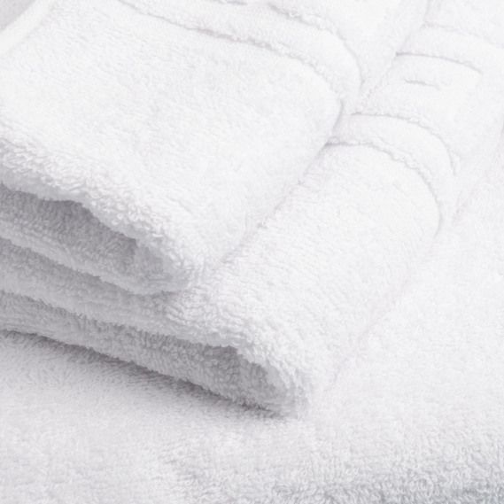 Махровое полотенце Версаче 35 х 60 белое, Белый, 35х60
