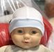 Біла шапочка для малюків 1-2 місяців
