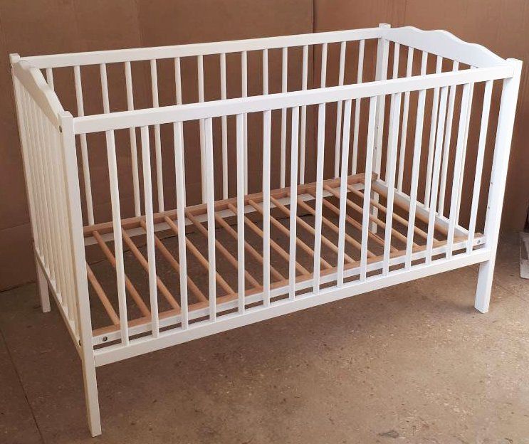 Кроватка для новорожденных НЕЖНОСТЬ белая