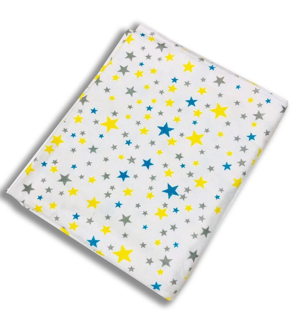 Фланелевые пеленки для новорожденных Звезды 90х80 см, Фланель, байка, 90х80 см