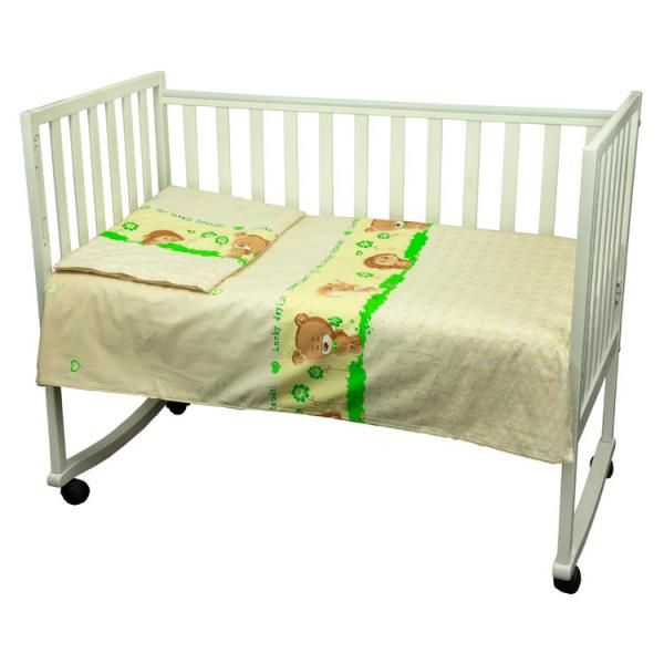 Сменный комплект постельного белья ПОЛЯНКА для новорожденных фото, цена, описание