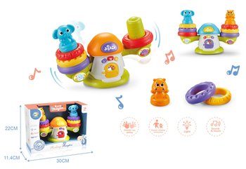 Фото, купити Музична іграшка балансир-пірамідка зі світлом та звуком, ціна 613 грн