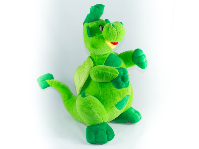 М'яка іграшка «Дракон» 60 см, Зелений, М'які іграшки ДИНОЗАВРИ, ДРАКОНИ, до 60 см