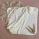 Крестильный набор велюровое платье Веточки и теплая крыжма, 68, Велюр