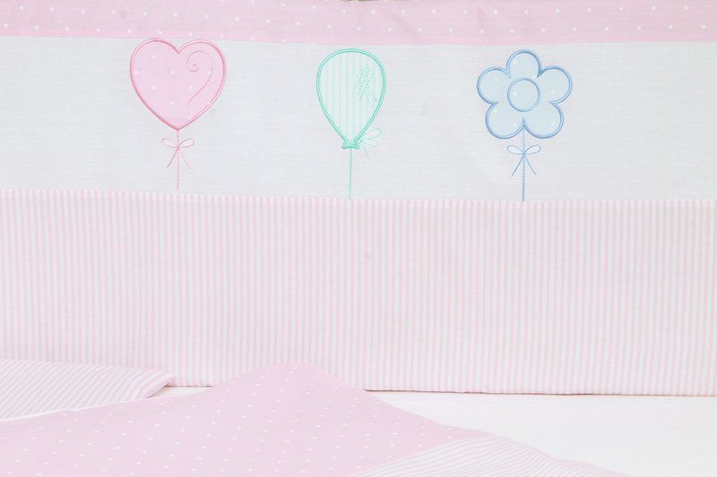 Комплект постільної білизни для новонароджених Бусинка рожевий, без балдахіна