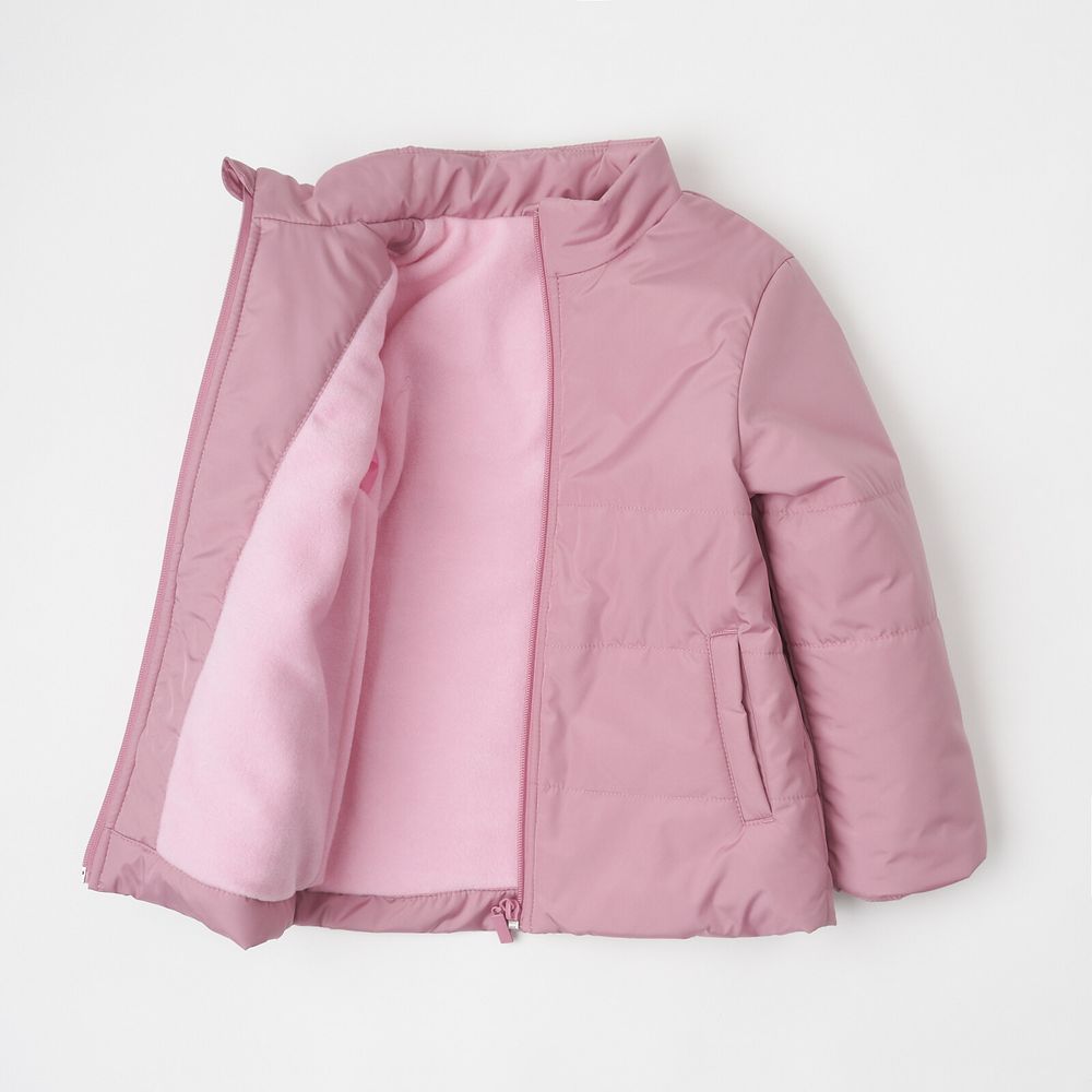 Детская демисезонная куртка Big cat для девочки розовая