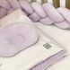 Постельный комплект в кроватку для новорожденных Зайчата, без балдахина