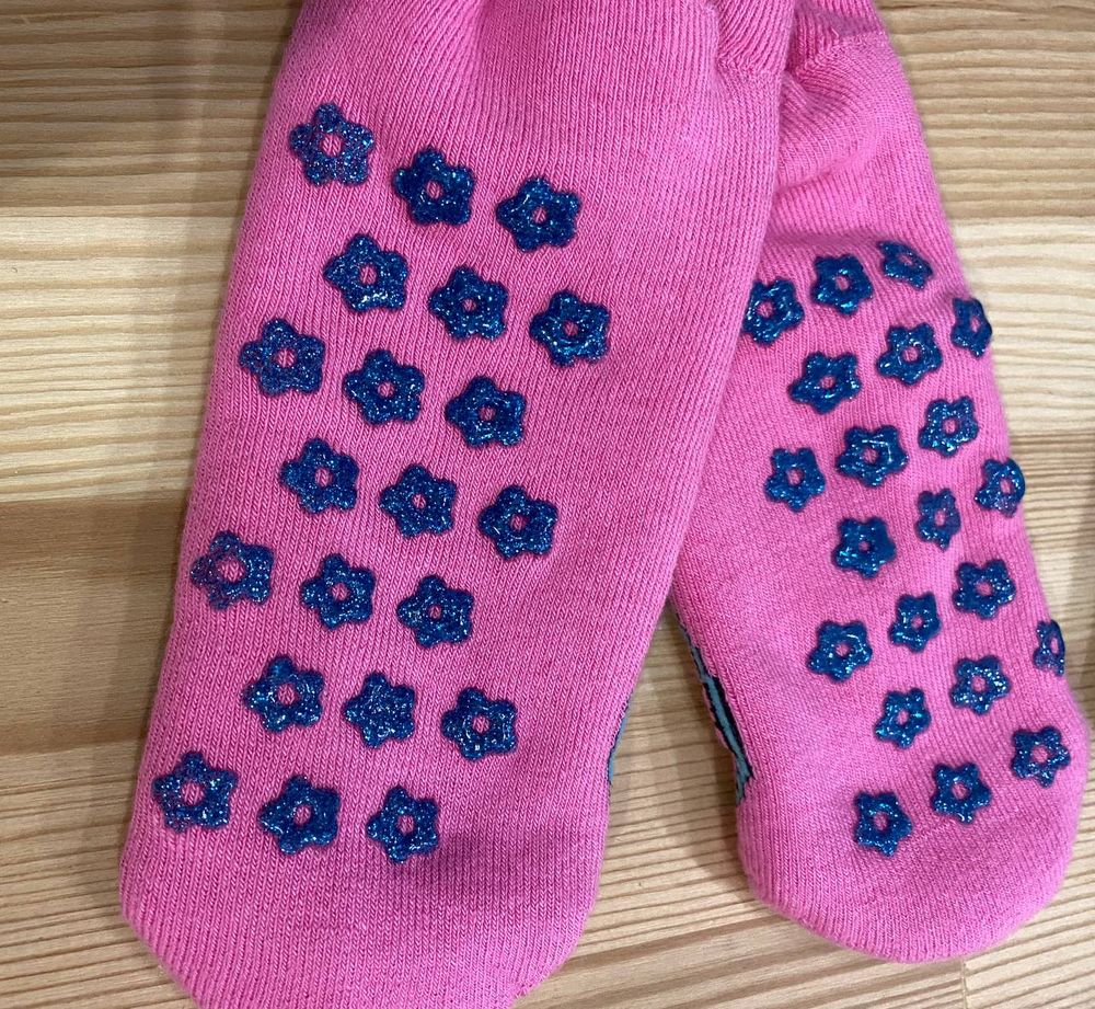 Махрові дитячі шкарпетки Flowers, 6-8 років (р.31-33), Махра