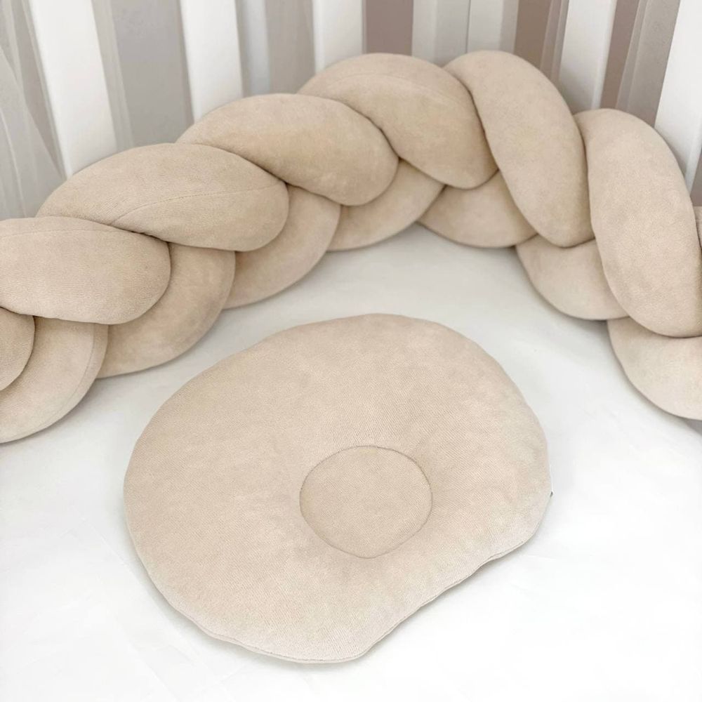 Постельный комплект в кроватку для новорожденных Мишутка, без балдахина