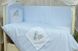 Спальний комплект в ліжечко 60х120 Зайчик блакитний, без балдахіна