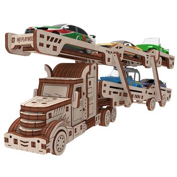 Фото, купити Автовоз механічна дерев'яна 3D-модель, ціна 360 грн