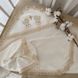 Велюровая двуслойная молочная крыжма Нежность Ангелов велюр + трикотаж для крещения новорожденных