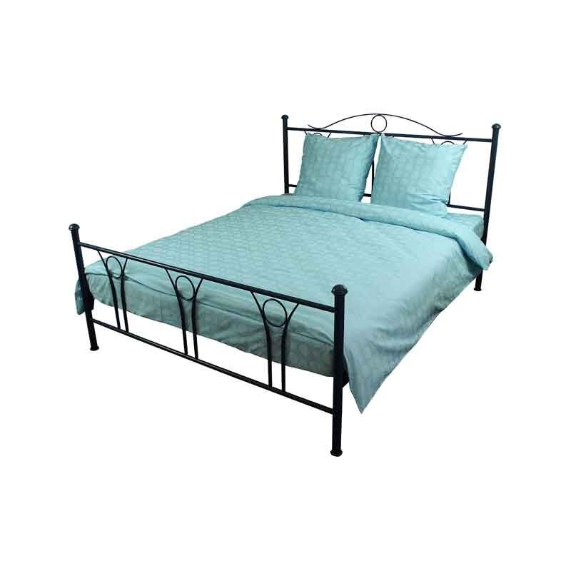 Комплект постельного белья голубой двойной (50х70)