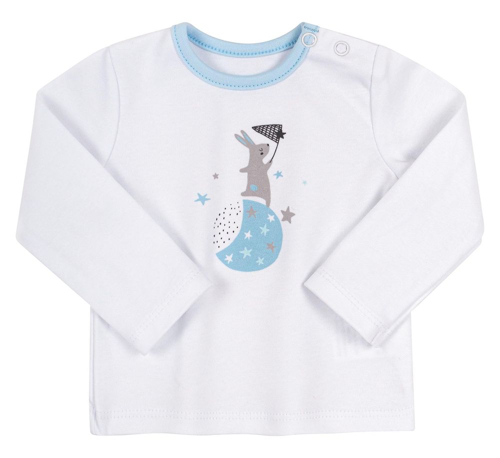Фото Комплект одежды для новорожденного в роддом Привет Зайка голубой, купить по лучшей цене 898 грн