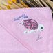 Куточок махровий для купання Черепашка рожевий, Рожевий, Махра
