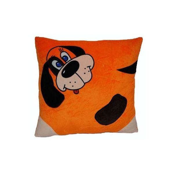 Мягкая Подушка-Игрушка декоративная "Собака оранжевая" 36*36 СМ