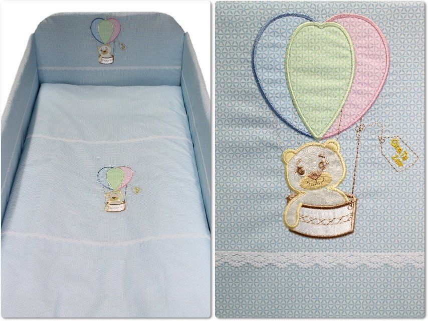 Детский спальный комплект КРУИЗ в кроватку, без балдахина