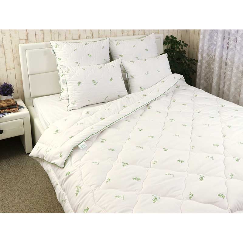 Бамбуковое одеяло Bamboo Style белое 140х205, 140х205см (±5 см), Бамбуковое волокно, Микрофибра