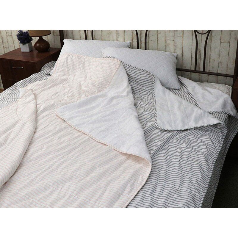 Одеяло Grey 200х220 см махра + бязь 100% хлопок, 200х220см (±5 см), Демисезонное одеяло, Махра