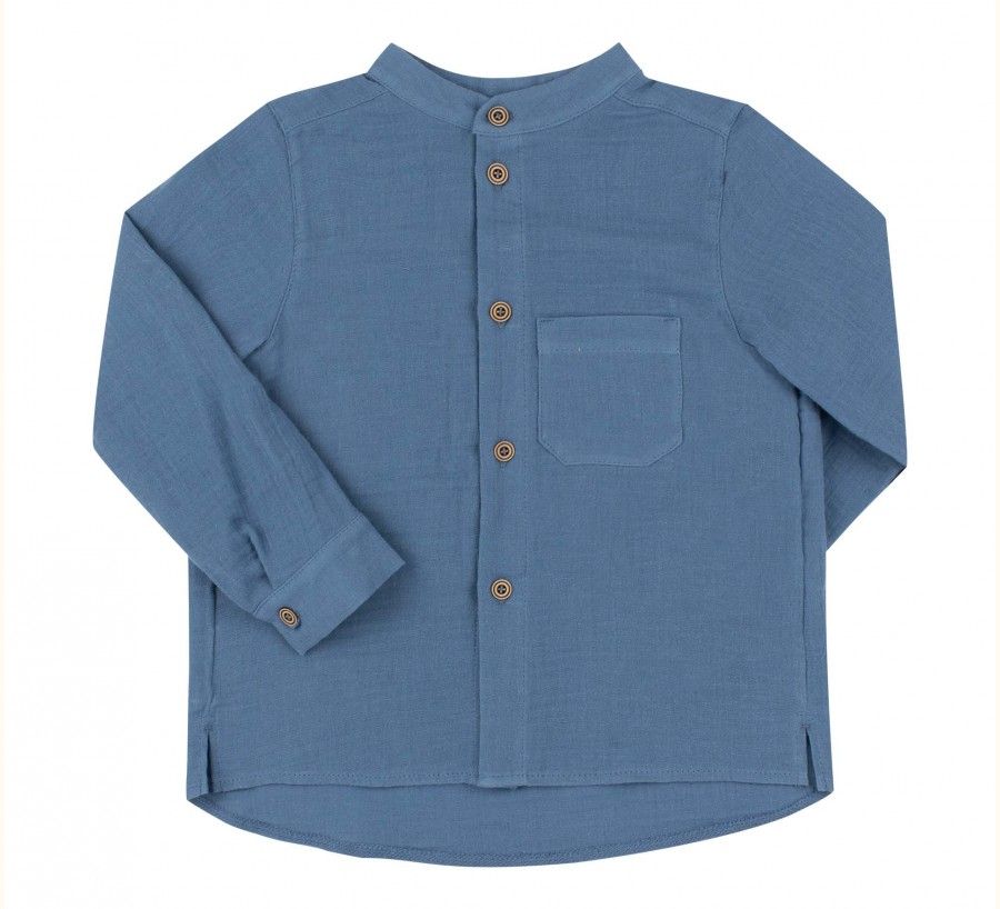 Муслинова сорочка Синя Лазурь для малюків