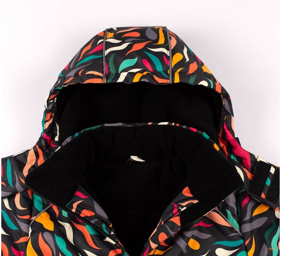 Теплая куртка Зимова Блискавка с термоутеплителем разноцветная, 140, Плащевка, Куртка