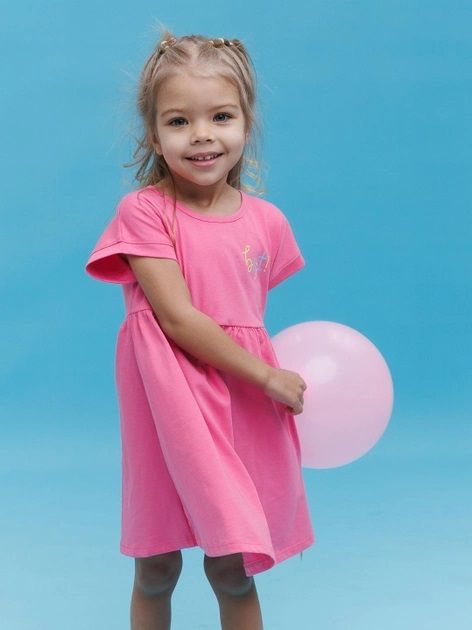 Дитяча сукня Best для дівчинки супрем рожевий, 92, Супрем