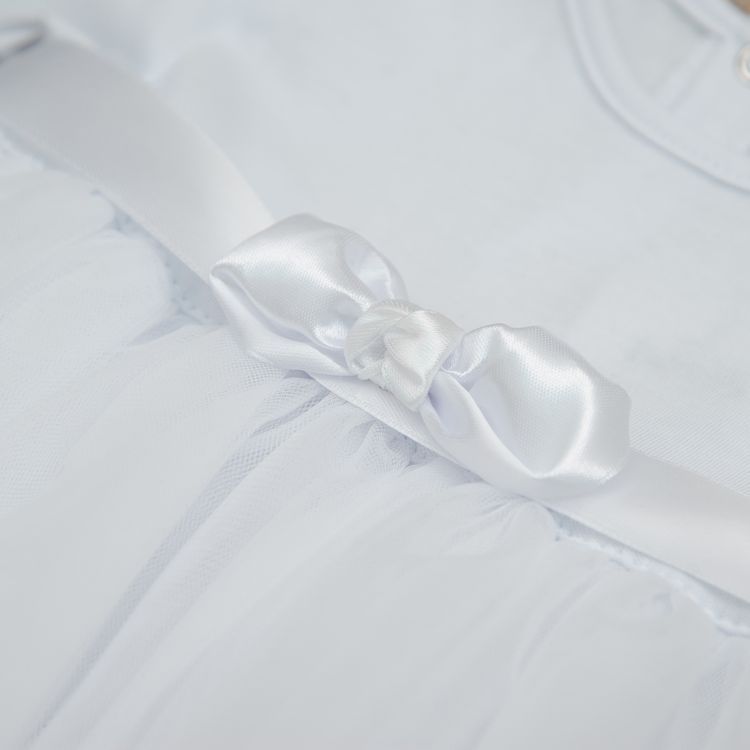 Платье Ніжність - 2 для малышки интерлок + фатин белое
