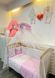 Балдахін для дитячого ліжечка Рожеві Зірки сіточка 4 метри