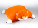 Подушка игрушка раскладная «КОТИК КУЧЕРЯВЫЙ», Оранжевый, Мягкие игрушки КОТЫ, до 60 см, Подушки игрушки КОТЫ