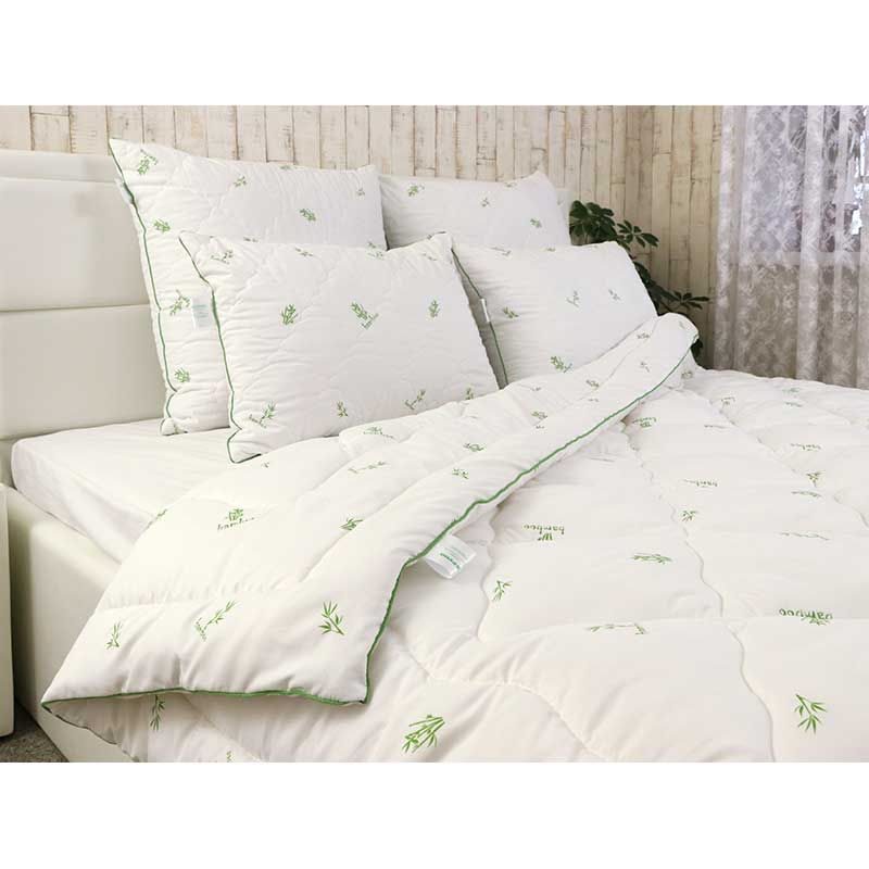 Бамбуковое одеяло Bamboo Style белое 200х220, 200х220см (±5 см), Зима, Бамбуковое волокно, Микрофибра