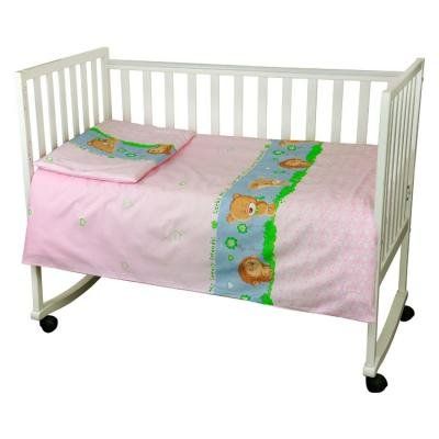 Сменный детский постельный комплект Ежик розовый фото, цена, описание