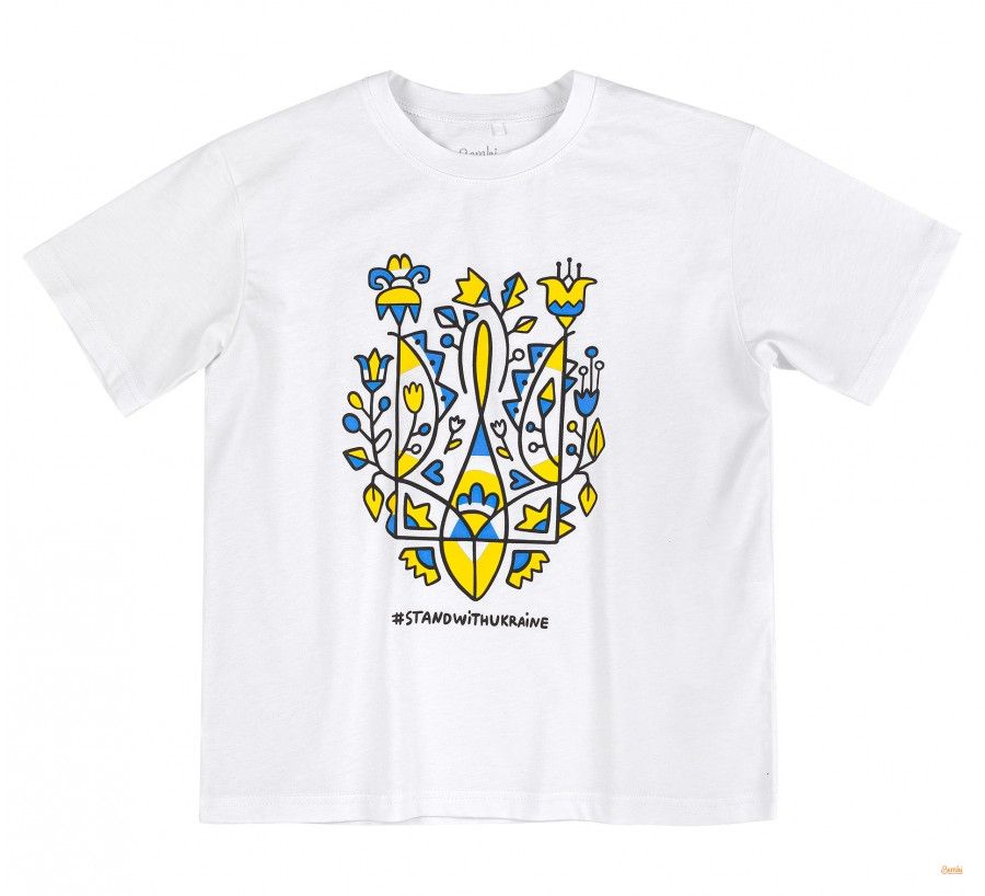 Дитяча патріотична футболка Тризуб України супрем