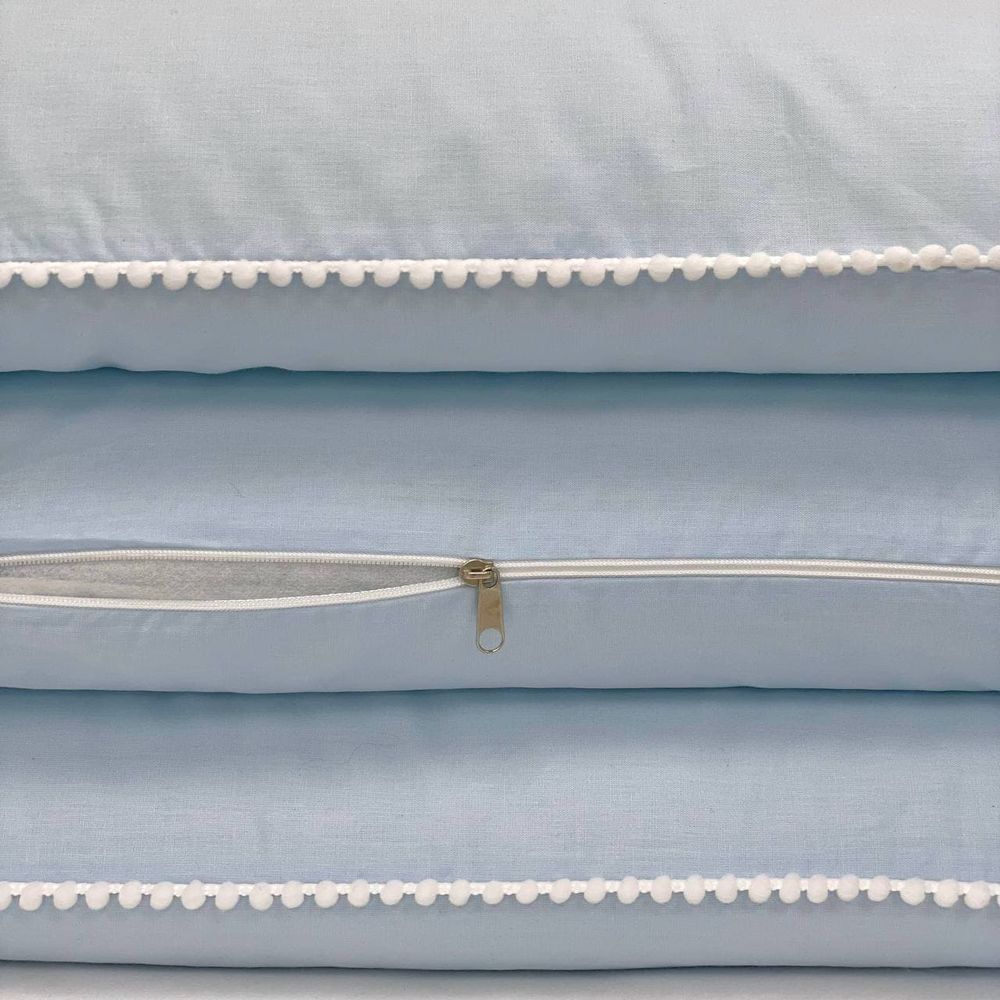 Постельные комплекты в кроватку для новорожденных Family Blue, без балдахина