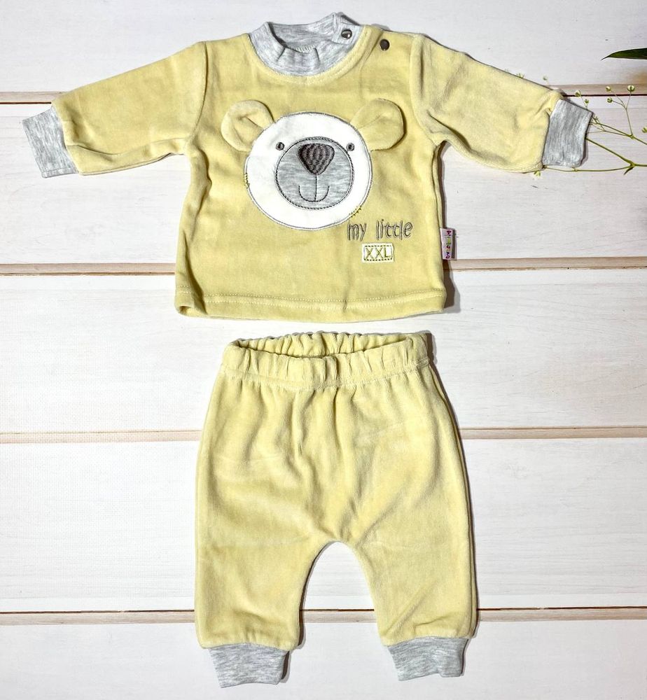 Велюровий костюмчик для малюків Ведмедик