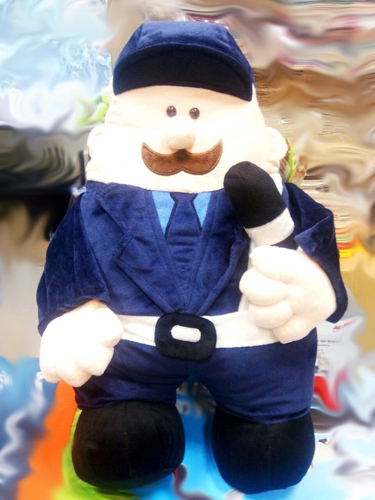 Подушка игрушка «Полицейский» 55 см, Темно-синий