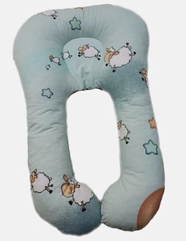 Ортопедична подушка - лежанка Овечки м'ята для новонароджених