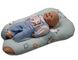 Ортопедическая подушка - лежанка Овечки мята для новорожденных