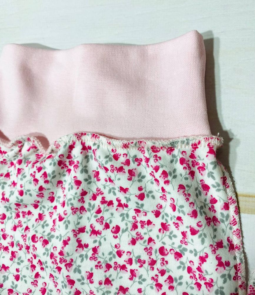 Комплект одежды в роддом Розовые Бутончики, Размер на рост 50 см, Интерлок