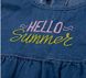 Детское джинсовое платье Hello Summer для девочки, 98, Джинс