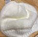 Зимова шапка Павутинка для новонародженої молочна, обхват голови 36 - 38 см, В*язка